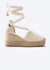 Viscata Bisbe Archive Crochet Espadrilles Platforms In Multi