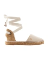 Viscata Candell Canvas Espadrille Flats In Beige
