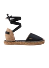 Viscata Candell Canvas Espadrille Flats In Black