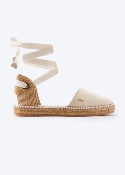 Viscata Candell Canvas Espadrille Flats In Sand