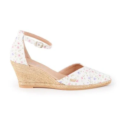 Viscata Caseta Limited Edition Canvas Espadrille Wedges In White