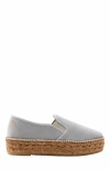 Viscata Castell Canvas Espadrille Platforms In Gray