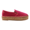 Viscata Castell Canvas Espadrille Platforms In Red