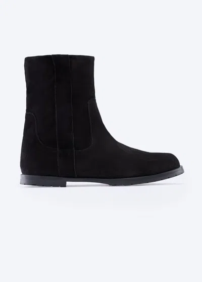 Viscata Cremona Suede Boots In Black