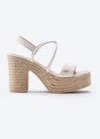 Viscata Elia Leather Espadrille Sandal Heels In Multi