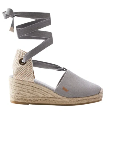 Viscata Escala Canvas Espadrille Wedges In Ash