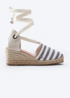 Viscata Estartit Canvas Espadrille Wedges In Sailor Stripes