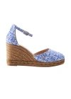 Viscata Estartit Canvas Espadrille Wedges In Majolica