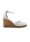 Viscata Estartit Canvas Espadrille Wedges In White