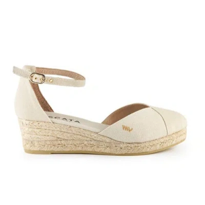 Viscata Formiga Canvas Espadrille Wedges In Beige