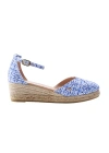 Viscata Formiga Canvas Espadrille Wedges In Majolica
