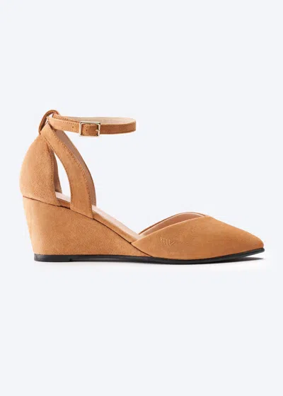 Viscata Garda Suede Wedges In Brown