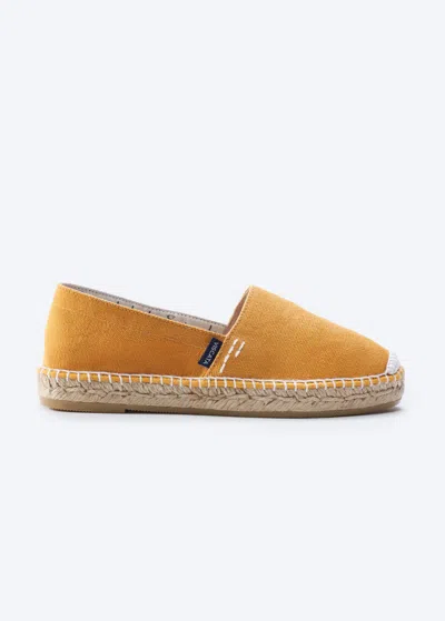 Viscata Llafranc Limited Edition Canvas Espadrille Flats In Yellow