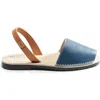 Viscata Menorquina Leather Avarca Sandals In Navy