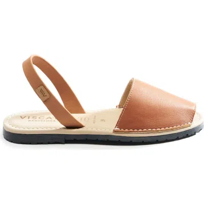 Viscata Menorquina Leather Avarca Sandals In Sahara Brown