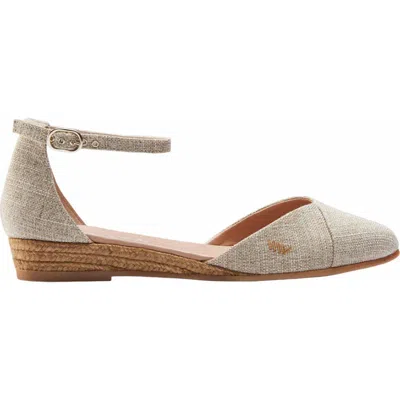 Viscata Montroig Canvas Espadrille Flats In Beige