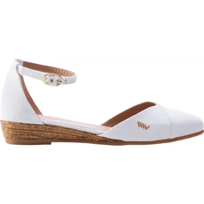 Viscata Montroig Canvas Espadrille Flats In White