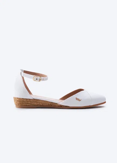 Viscata Montroig Canvas Espadrille Flats In White