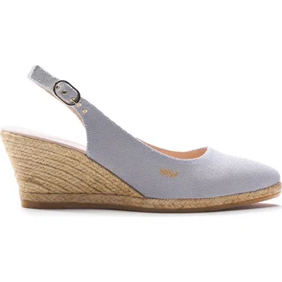 Viscata Palomera Canvas Espadrille Wedges In Ash