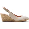 Viscata Palomera Canvas Espadrille Wedges In Beige