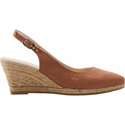 Viscata Palomera Canvas Espadrille Wedges In Brown