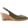 Viscata Palomera Canvas Espadrille Wedges In Olive