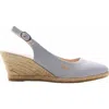 Viscata Palomera Limited Edition Canvas Espadrille Wedges In Gray
