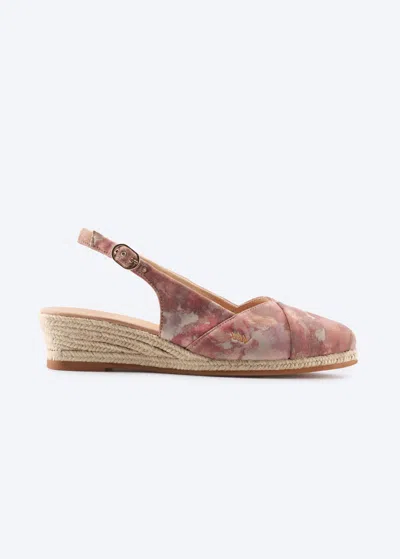 Viscata Premia Premium Fabrics Espadrille Wedges In Pink