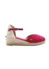 Viscata Formiga Canvas Wedges Limited Edition In Cherry