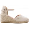 Viscata Reus Canvas Espadrille Wedges In Beige