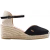 Viscata Reus Canvas Espadrille Wedges In Black