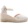 Viscata Reus Canvas Espadrille Wedges In Ivory
