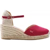 Viscata Reus Limited Edition Canvas Espadrille Wedges In Red