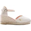 Viscata Reus Canvas Espadrille Wedges In White