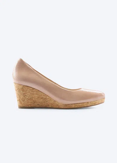 Viscata Riera Premium Fabrics Cork Wedges In Brown