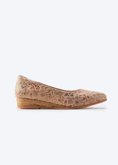 Viscata Rubina Archive Suede Espadrille Flats In Brown