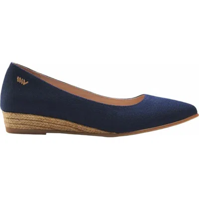 Viscata Rubina Canvas Espadrille Flats In Blue