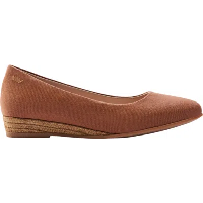Viscata Rubina Canvas Espadrille Flats In Brown