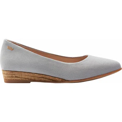 Viscata Rubina Canvas Espadrille Flats In Gray
