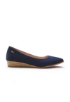 Viscata Rubina Canvas Flat In Navy