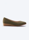 Viscata Rubina Canvas Espadrille Flats In Olive