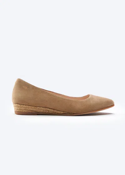 Viscata Rubina Suede Espadrille Flats In Brown