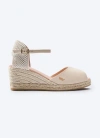 Viscata Sacova Canvas Espadrille Sandal Wedges In Beige