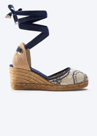 Viscata Sagaro Archive Crochet Espadrille Wedges In Multi