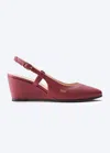 Viscata Tivoli Leather Wedges In White