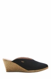 Viscata Truja Canvas Espadrille Mule Wedges