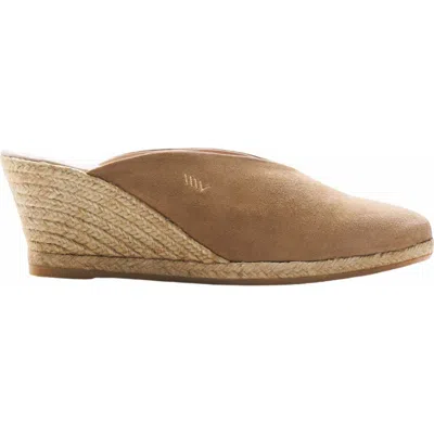 Viscata Truja Suede Espadrille Mule Wedges