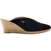 Viscata Truja Suede Espadrille Mule Wedges In Black