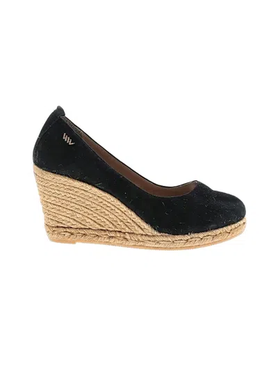 Pre-owned Viscata Wedges In Black