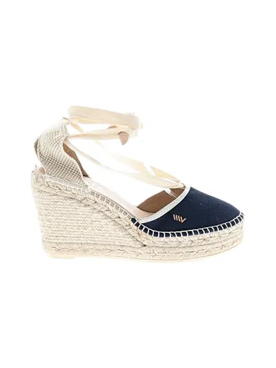 Pre-owned Viscata Wedges In Blue